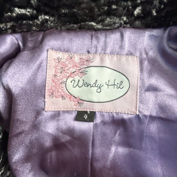 Wendy Hil Women's Long Sleeve Faux Fur Coat Jacket Collared Lined Brown Size 4 - Picture 3 of 10